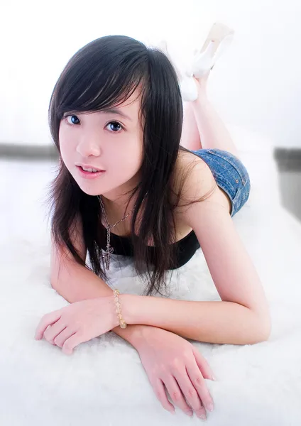 Asian cute teen girl — Stock Photo, Image