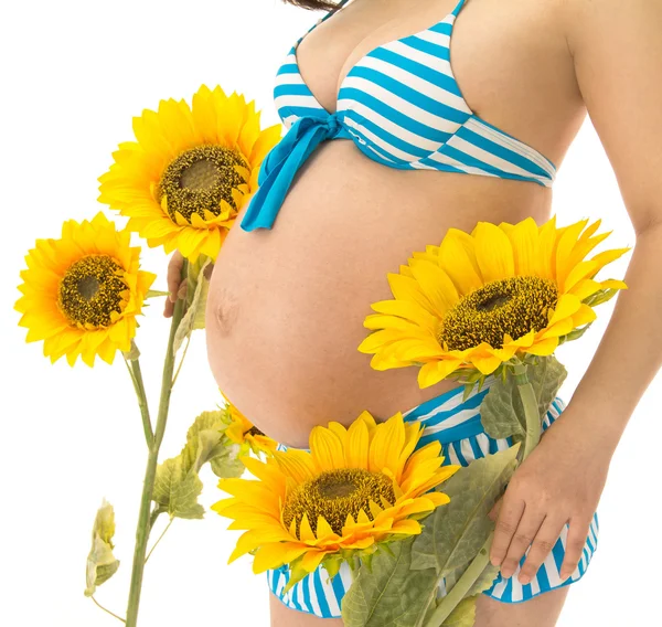 Gravid kvinna Royaltyfria Stockbilder