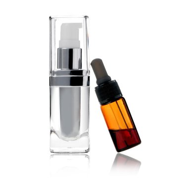 hiçbir simge kozmetik şişe izole