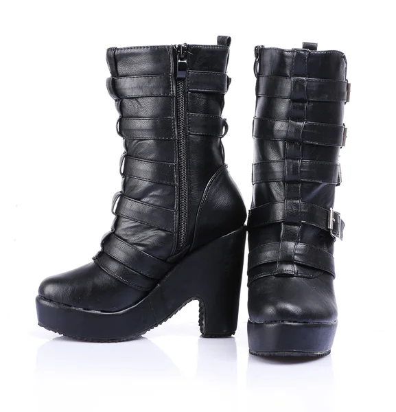 Regalo chica de moda zapatos botas mujer — Zdjęcie stockowe