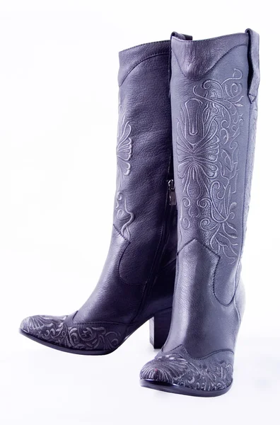 Regalo chica de moda zapatos botas mujer — Zdjęcie stockowe