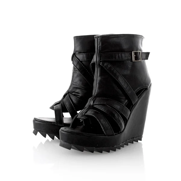 Regalo chica de moda zapatos botas mujer — Zdjęcie stockowe