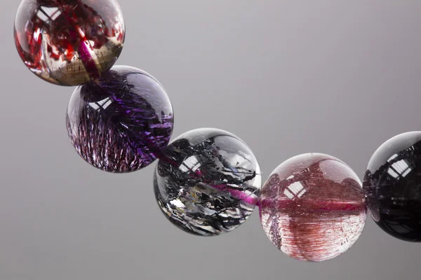 Colorful bracelet made of glass stones — Stock Photo, Image