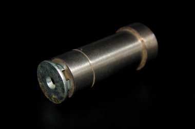 Seçici odaklı beyaz arkaplanda kapı durdurucu