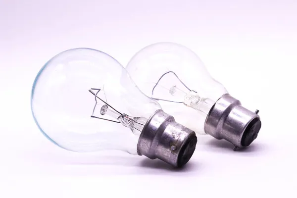 Light Bulbs White Background Selective Focus — Stock Photo, Image