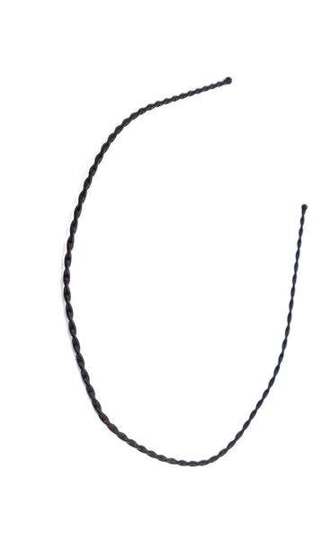 Seçici Odaklı Beyaz Arkaplanda Saç Bandı — Stok fotoğraf