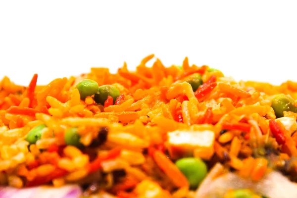 A picture of Veg biryani recipe with selective focus