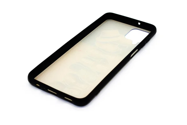 Κινητό Back Cover Απομονωμένο Λευκό Φόντο Επιλεκτική Εστίαση — Φωτογραφία Αρχείου