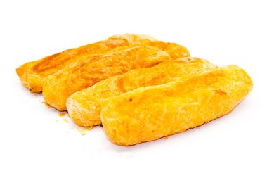 Seçici odaklı beyaz arkaplanda baget