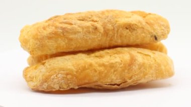 Seçici odaklı beyaz arkaplanda baget