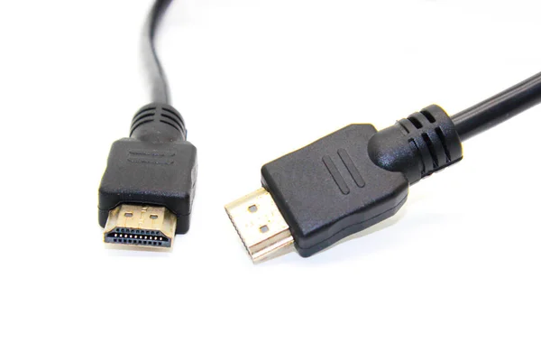 Kép Hdmi Kábel Fehér Háttér — Stock Fotó