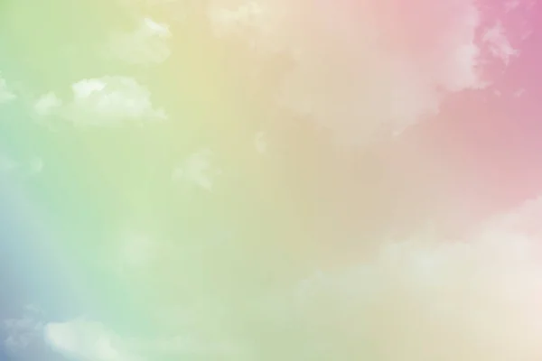 Himmel Och Moln Pastellfärger Färgglad Naturlig Bakgrund För Grafisk Design — Stockfoto