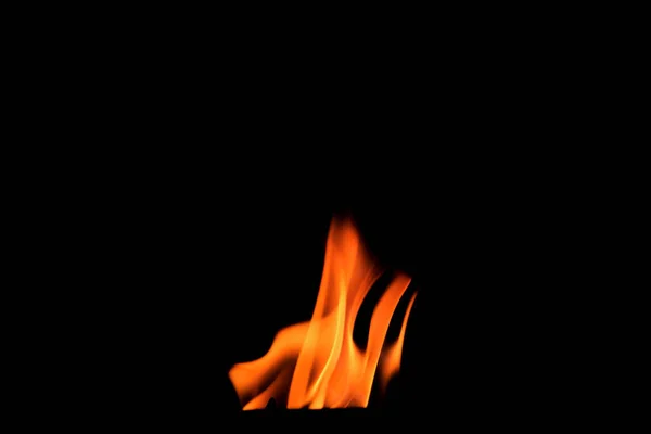 Close Burning Flames Black Background Graphic Design Wallpaper Red Yellow — Stock Photo, Image