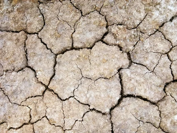 Der Boden Hat Risse Der Draufsicht Für Den Hintergrund Oder — Stockfoto