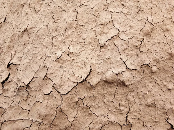 Der Boden Hat Risse Der Draufsicht Für Den Hintergrund Oder — Stockfoto