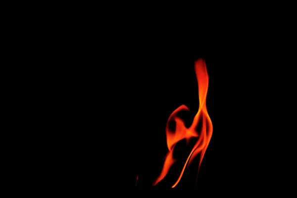 Sluit Brandende Vlammen Zwarte Achtergrond Voor Grafisch Ontwerp Behang Rood — Stockfoto