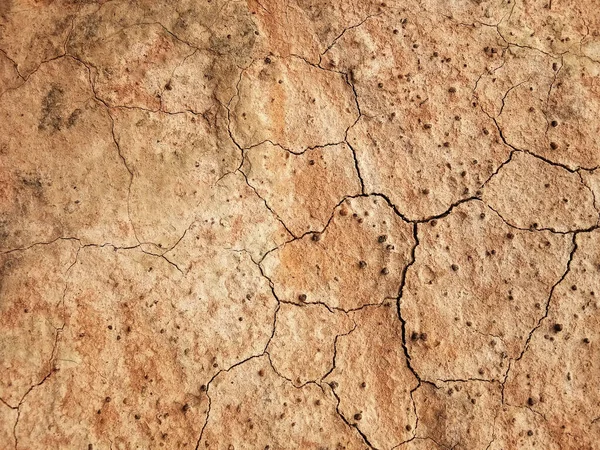 Ground Has Cracks Top View Background Graphic Design Concept Drought — Stock Photo, Image