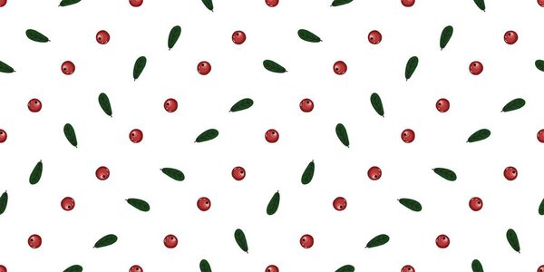 тонкий узор для текстиля. Красные ягоды бесшовный узор. Детей. Лесные ягоды на белом фоне.