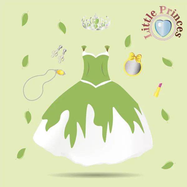 Illustration Vectorielle Mode Belle Allure Mariage Elégante Robe Soirée Modèle — Image vectorielle