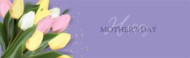 Mothers day on very peri background. Modern greeting poster. Invitation card, banner. Spring wedding invitation. Holiday greeting card design. Postcard design. Spring bouquet.fashion color of 2022
