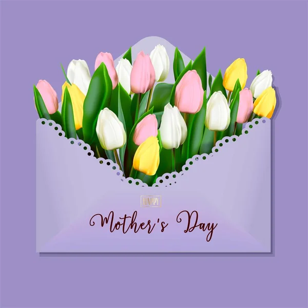 Mothers Day Very Peri Background Modern Greeting Poster Invitation Card — Vetor de Stock