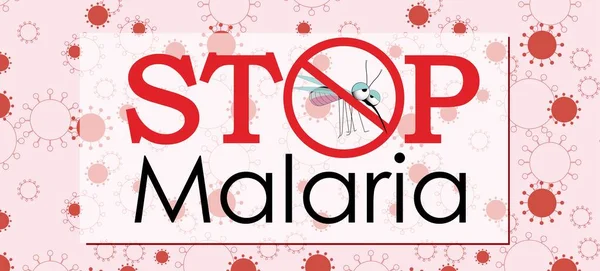世界疟疾日病媒说明 适用于贺卡 横幅等 它每年4月25日举行庆祝活动 并庆祝全球防治疟疾的努力 病媒图解 — 图库矢量图片