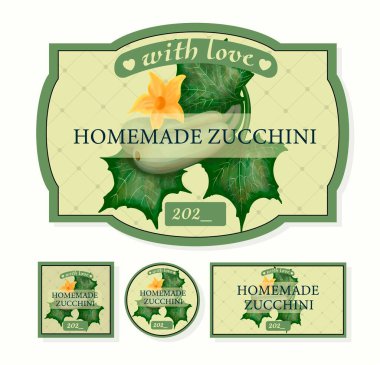 Ev yapımı kabak etiketi. kabak konservesi paketleme.