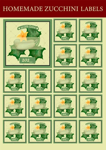 Ev yapımı kabak etiketi. kabak konservesi paketleme.