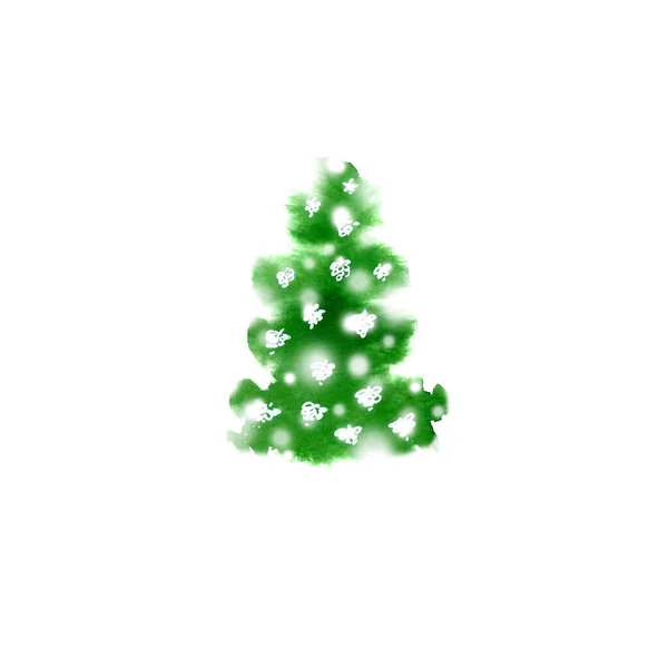 Jedle Strom Slavnostní Veselé Vánoce Pozadí — Stock fotografie
