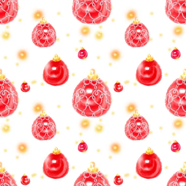 Decoratie Kerstballen Vrolijk Kerstmis Achtergrond — Stockfoto
