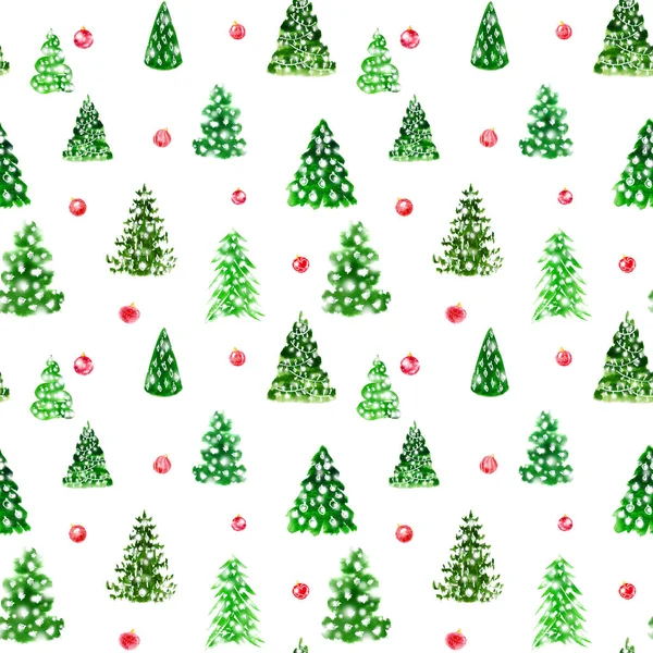 Christmas Trees Festive Winter Holiday Background — Stock Photo, Image