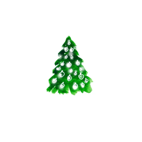 Fir Tree Festive Merry Christmas Background — Stock Photo, Image