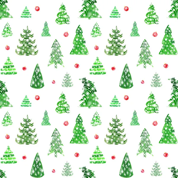 Christmas Trees Festive Winter Holiday Background — Stock Photo, Image