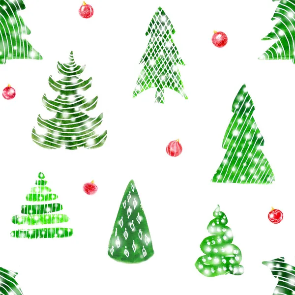 Christmas Trees Festive Winter Holiday Background — Stock Photo, Image