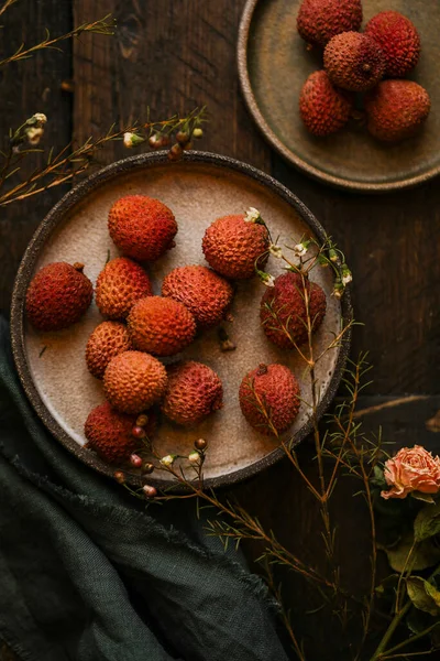 Leechee delicious dark mood with roses