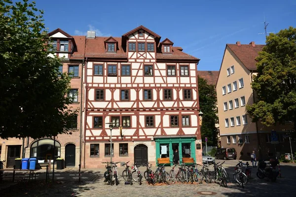 Nürnberg Deutschland 2021 Historische Gebäude Der Stadt Nürnberg Bayern Deutschland — Stockfoto