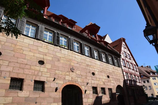 Nürnberg Deutschland 2021 Historische Gebäude Der Stadt Nürnberg Bayern Deutschland — Stockfoto