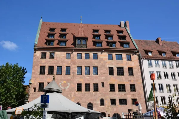 Nürnberg Németország 2021 Történelmi Épületek Nürnberg Városában Bajorország Németország — Stock Fotó