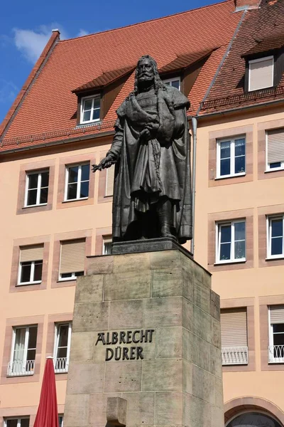 Nuremberg Bavière Allemagne 2021 Monument Artiste Renaissance Albrecht Drer Dans — Photo