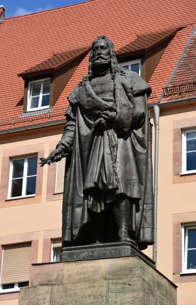 Nuremberg Bavaria Germany 2021 Monument Renaissance Artist Albrecht Drer City — Stock Photo, Image