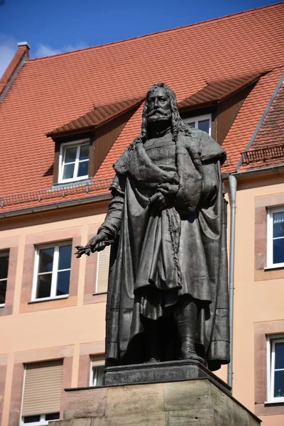 Nuremberg Bavière Allemagne 2021 Monument Artiste Renaissance Albrecht Drer Dans — Photo