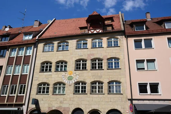 Nürnberg Deutschland 2021 Historische Gebäude Der Stadt Nürnberg Bayern Deutschland — Stockfoto