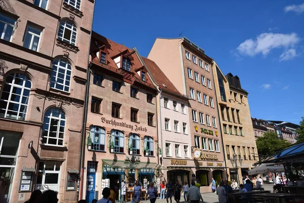 Nürnberg Tyskland 2021 Historiska Byggnader Nürnberg Bayern Tyskland — Stockfoto