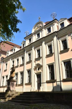 Nuremberg, Almanya 08.24.2021: Almanya 'nın Bavyera kentindeki tarihi binalar