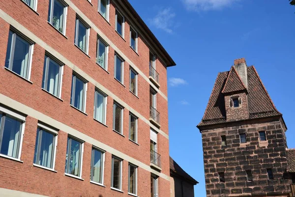 Nürnberg Deutschland 2021 Historische Gebäude Der Stadt Nürnberg Bayern Deutschland — Stockfoto