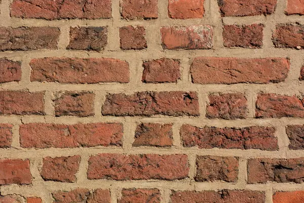 Bakgrund Textur Tegel Röd Färg — Stockfoto