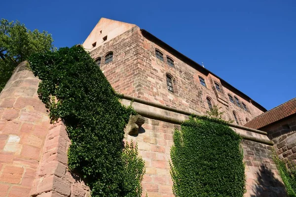 Núremberg Baviera Alemania 2021 Vista Del Castillo Imperial Kaiserburg Desde — Foto de Stock