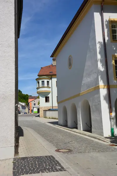 Eichsttt Duitsland 2021 Straatzicht Met Historische Gebouwen Stad Eichsttt Regio — Stockfoto