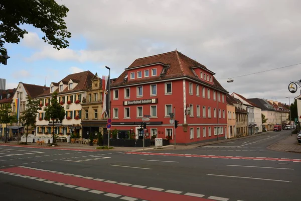 Bayreuth Alemanha 2021 Vista Com Edifícios Históricos Cidade Bayreuth Baviera — Fotografia de Stock