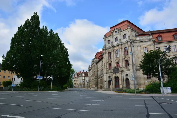 Bayreuth Tyskland 2021 Utsikt Med Historiska Byggnader Staden Bayreuth Bayern — Stockfoto